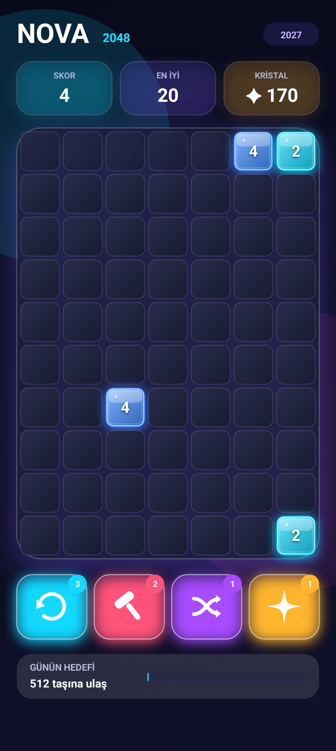 NOVA 2048 gameplay